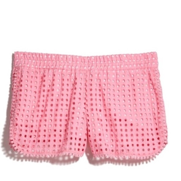 Lilly Pulitzer Pink Eyelet Shorts M​​​ - Picture 1 of 3